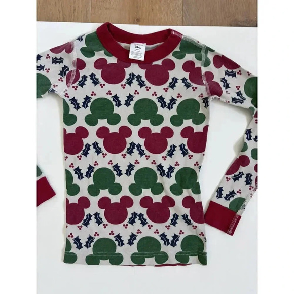6-7Y Hanna Andersson X Disney Mickey Holiday Pajama Set - Picture 2 of 6